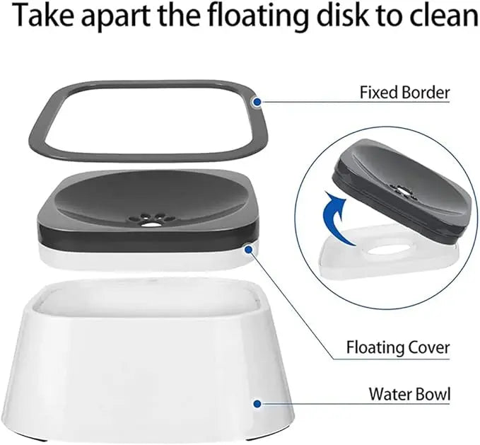 Anti-Splash Water Dispenser for Cats & Dogs – Fresh Water, Clean Floors
