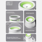 Leak-proof splash guard bowl for dogs & cats