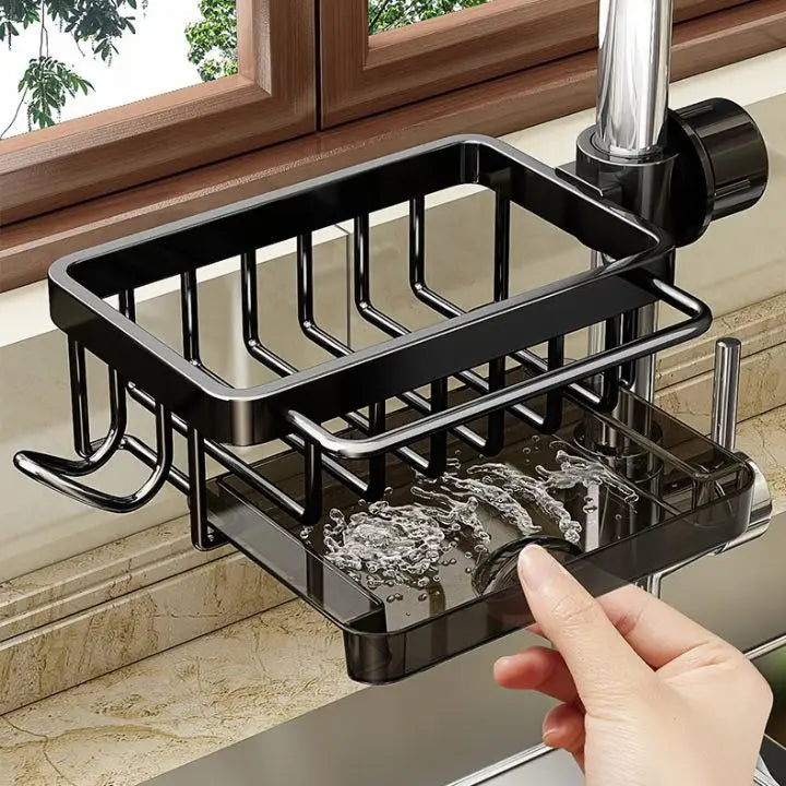 Faucet sink organizer – stainless steel, compact and practical