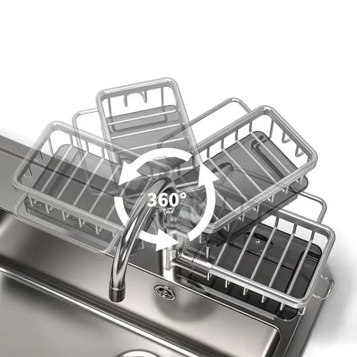 Faucet sink organizer – stainless steel, compact and practical