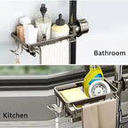 Faucet sink organizer – stainless steel, compact and practical