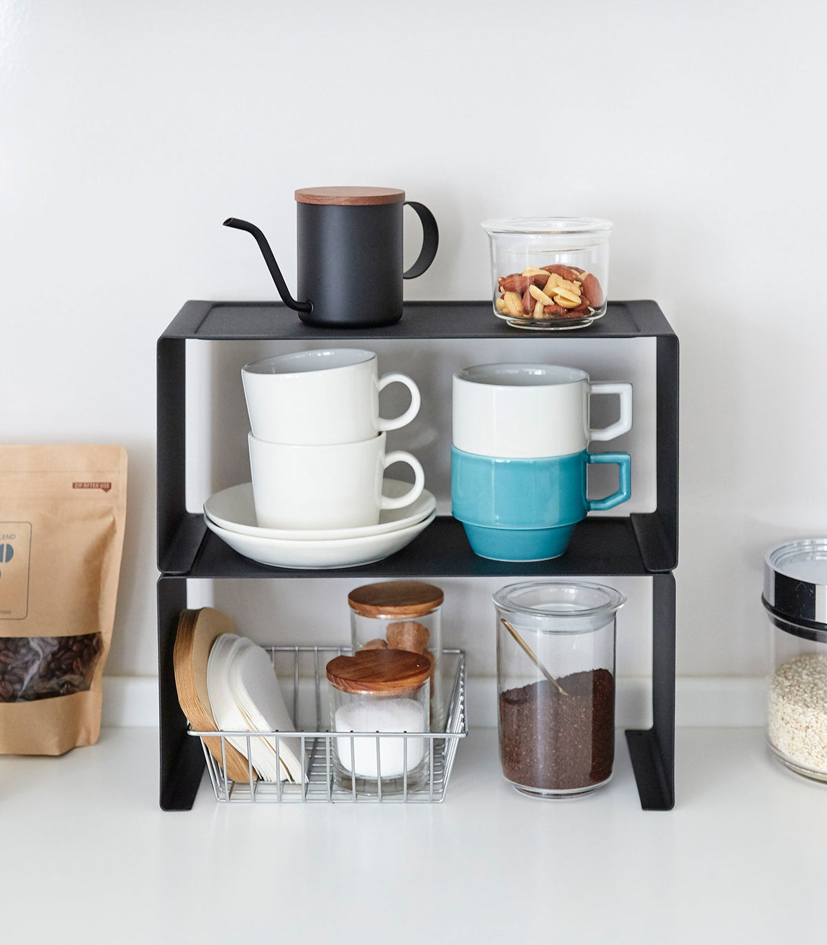 Stackable Kitchen Shelf - Two Sizes - Steel