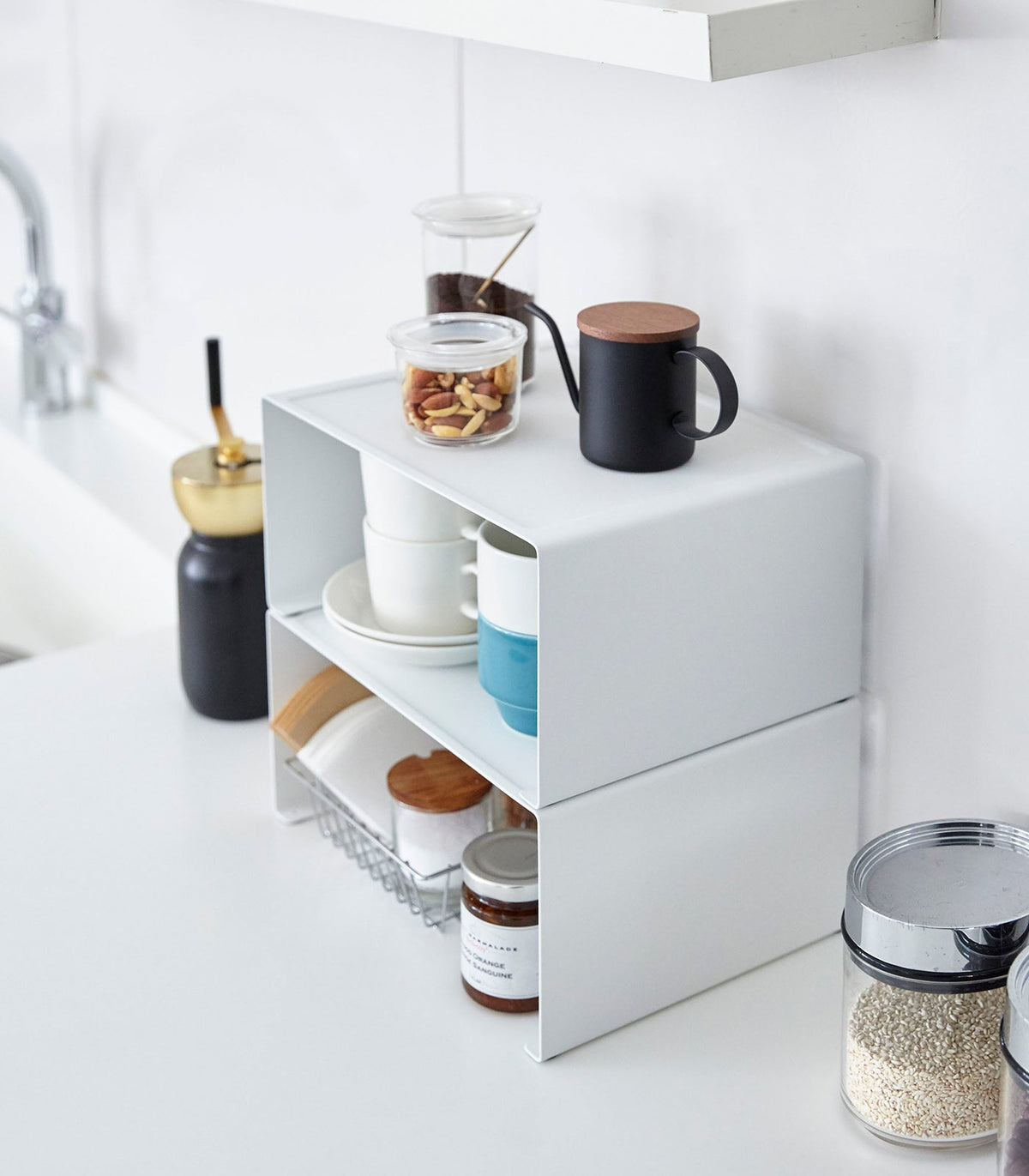 Stackable Kitchen Shelf - Two Sizes - Steel