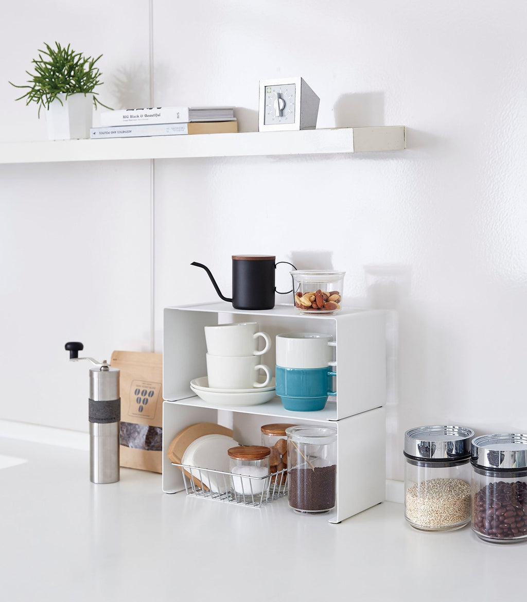 Stackable Kitchen Shelf - Two Sizes - Steel