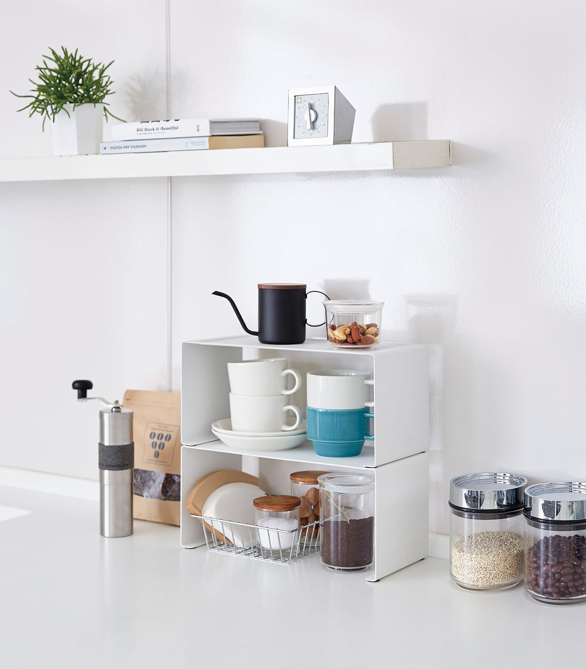 Stackable Kitchen Shelf - Two Sizes - Steel