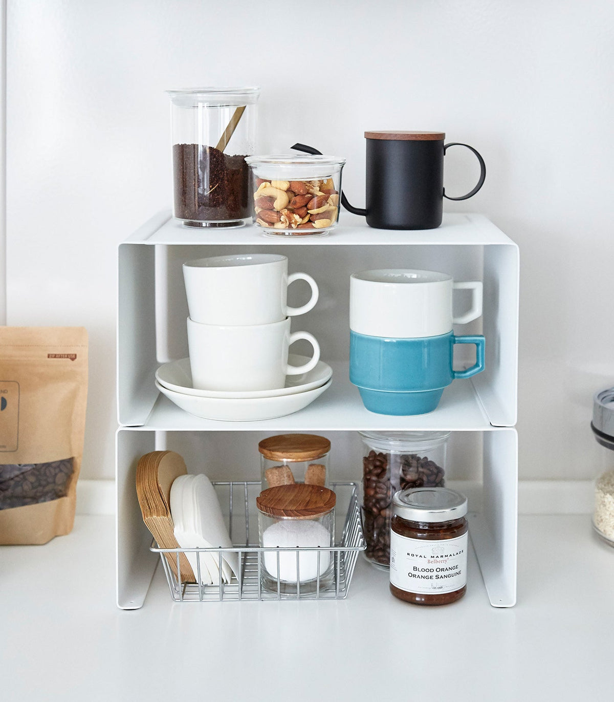 Stackable Kitchen Shelf - Two Sizes - Steel