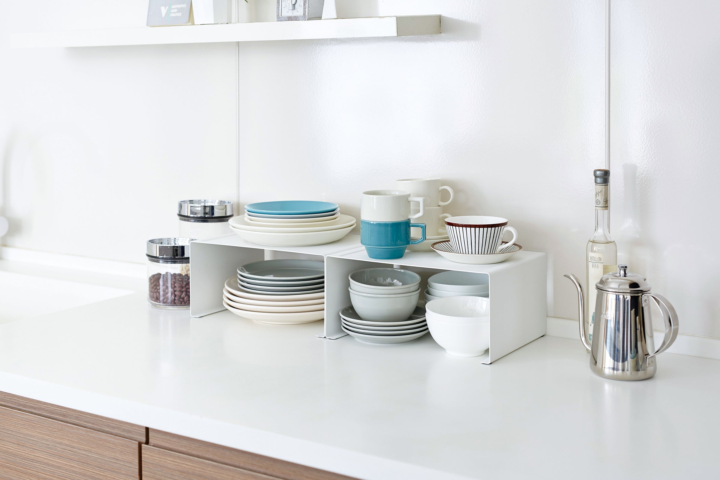 Stackable Kitchen Shelf - Two Sizes - Steel