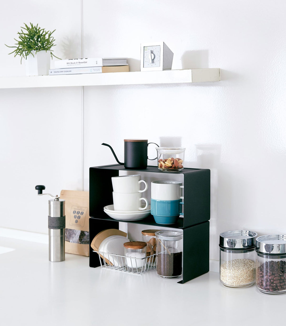 Stackable Kitchen Shelf - Two Sizes - Steel