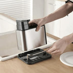 Stainless Steel Dish Soap Dispenser & Utensil Rack