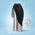 Stainless Steel Dog Water Bottle Portable Leak Proof Travel Bowl