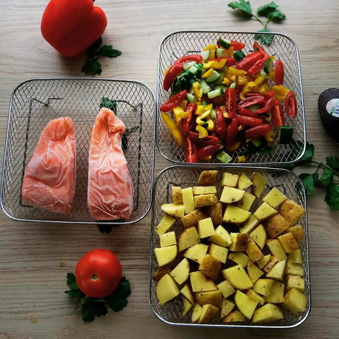 Stackable Frying Baskets - More Space, Better Cooking