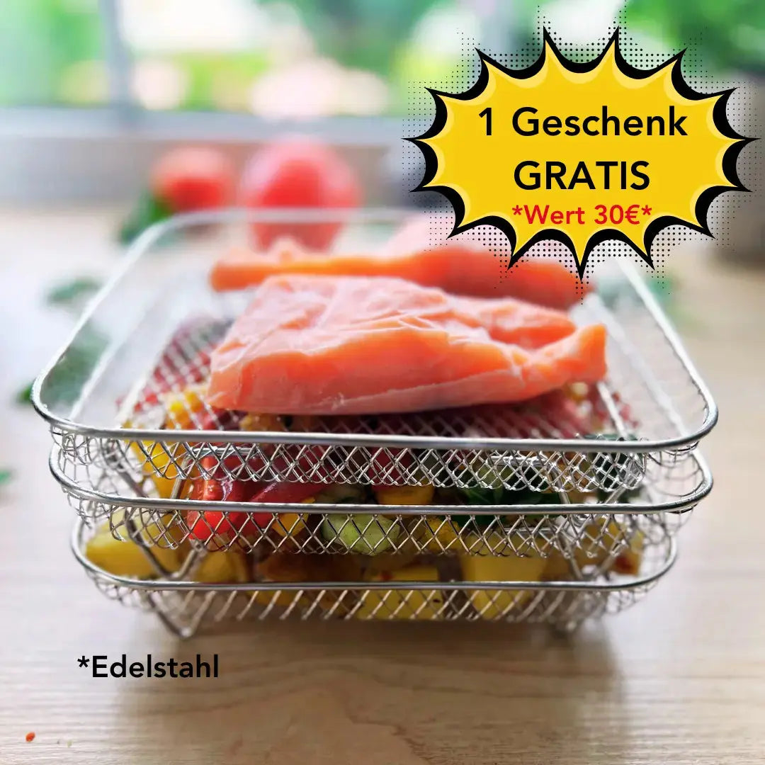 Stackable Frying Baskets - More Space, Better Cooking