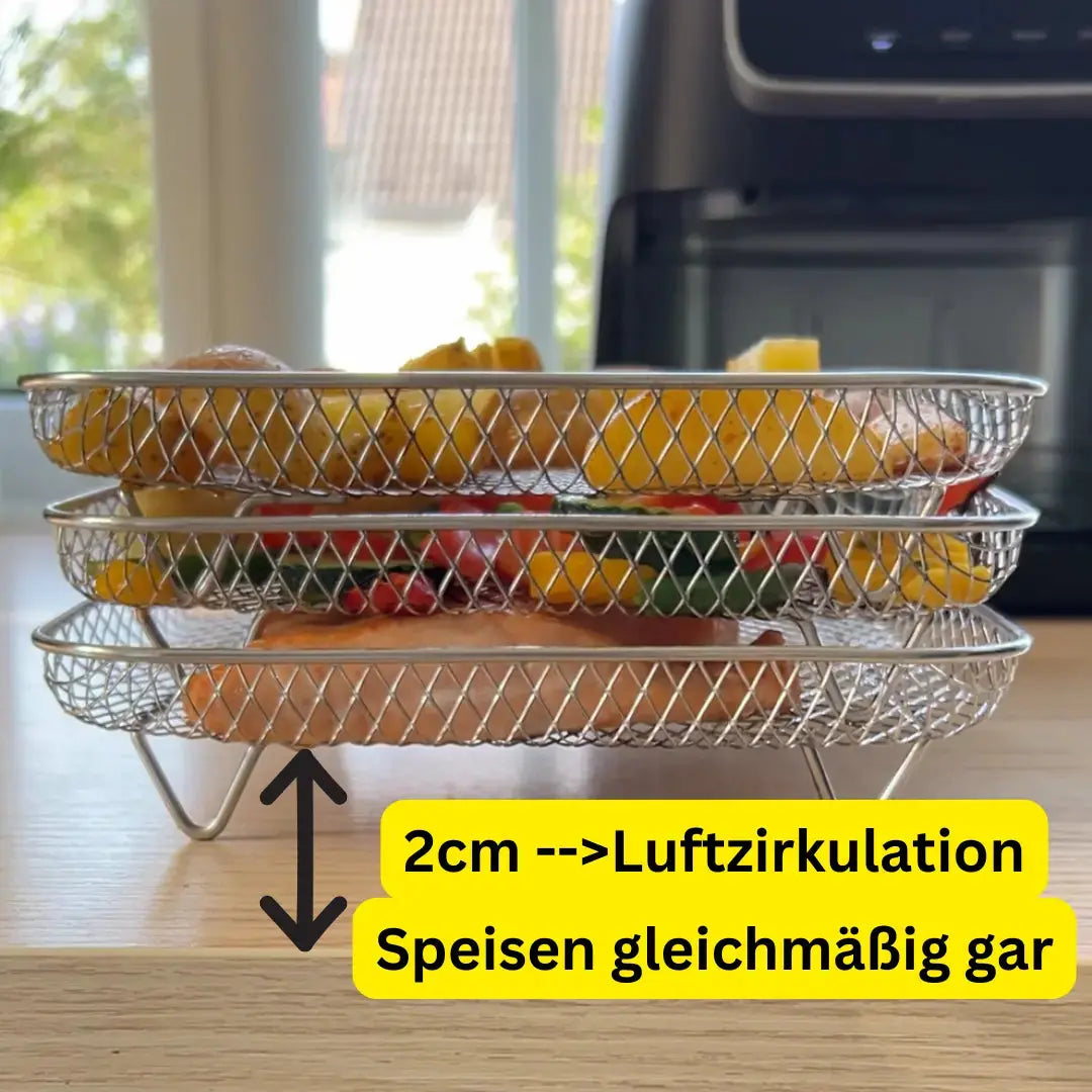 Stackable Frying Baskets - More Space, Better Cooking