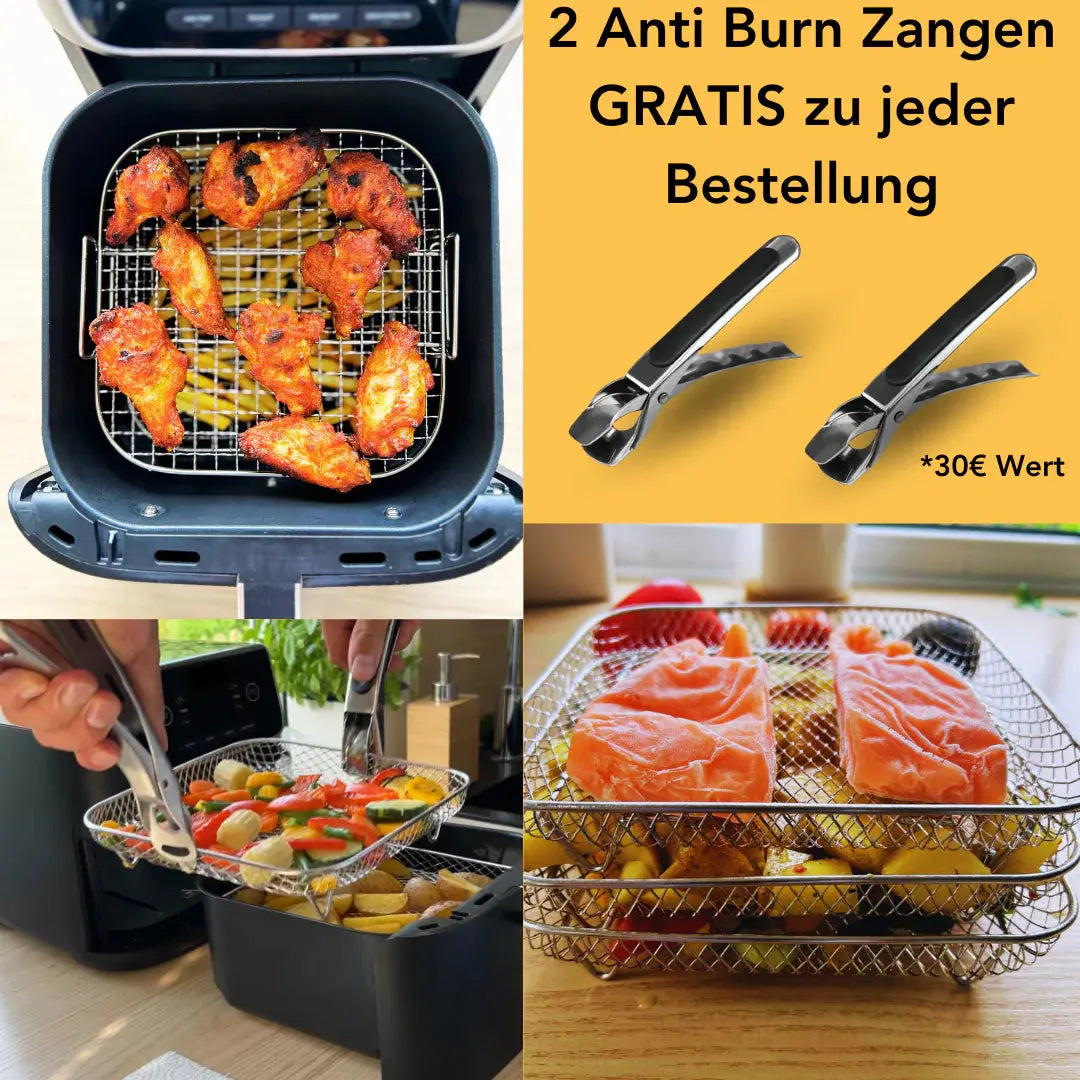 Stackable Frying Baskets - More Space, Better Cooking