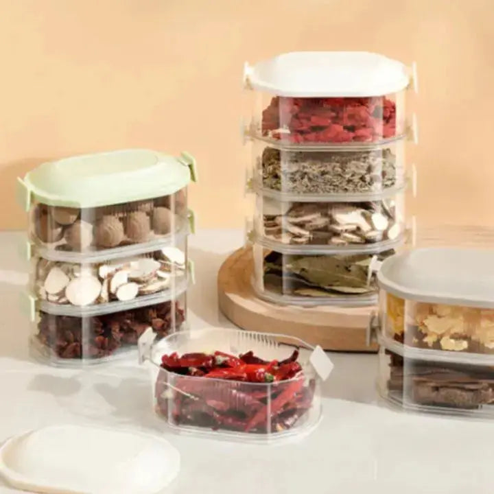 Stackable multi-layer spice box (5 pieces)