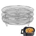 Stackable Stainless Steel Air Fryer Rack Set (3 Pieces)