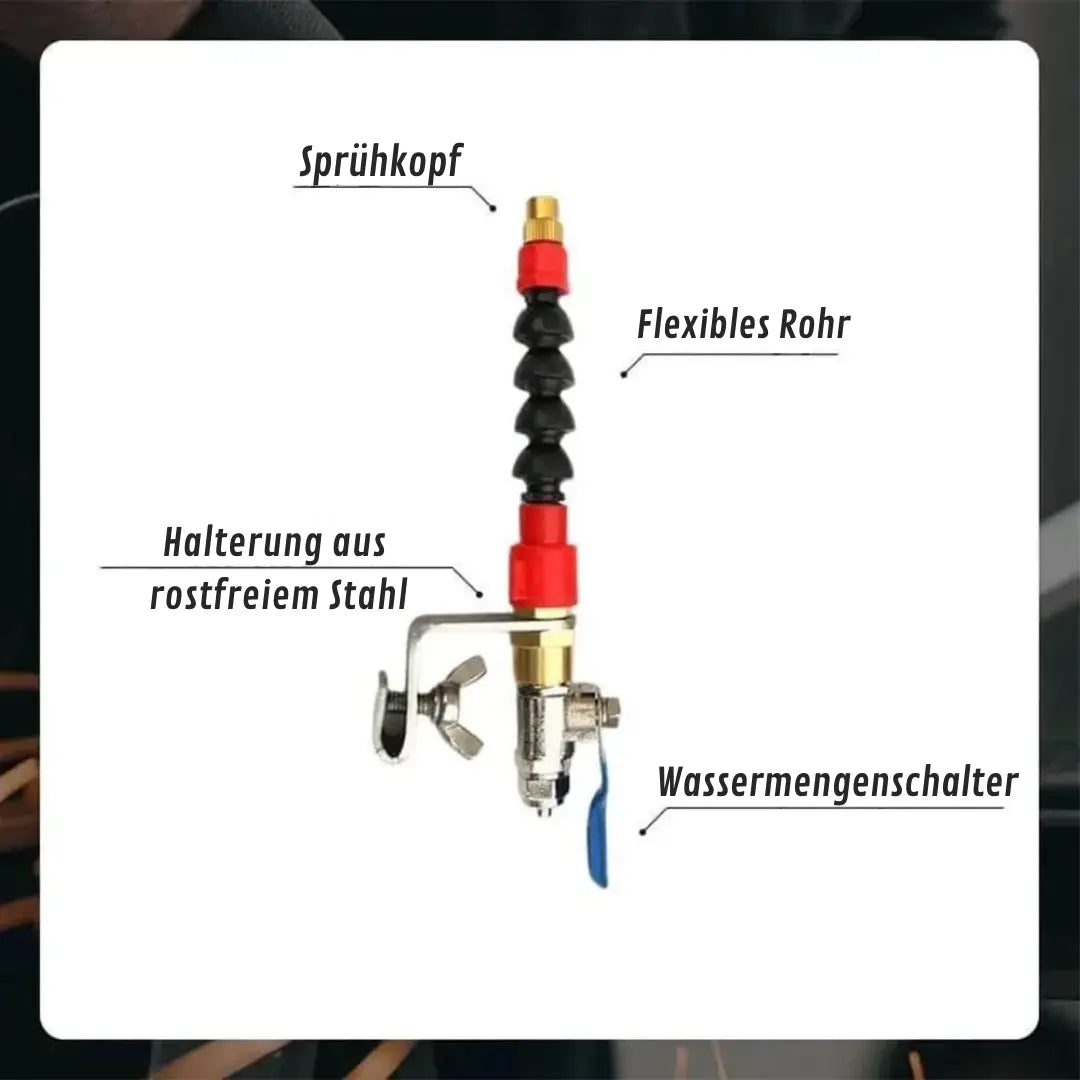 Dust-free spray device for perfect cuts – ideal for DIY & household
