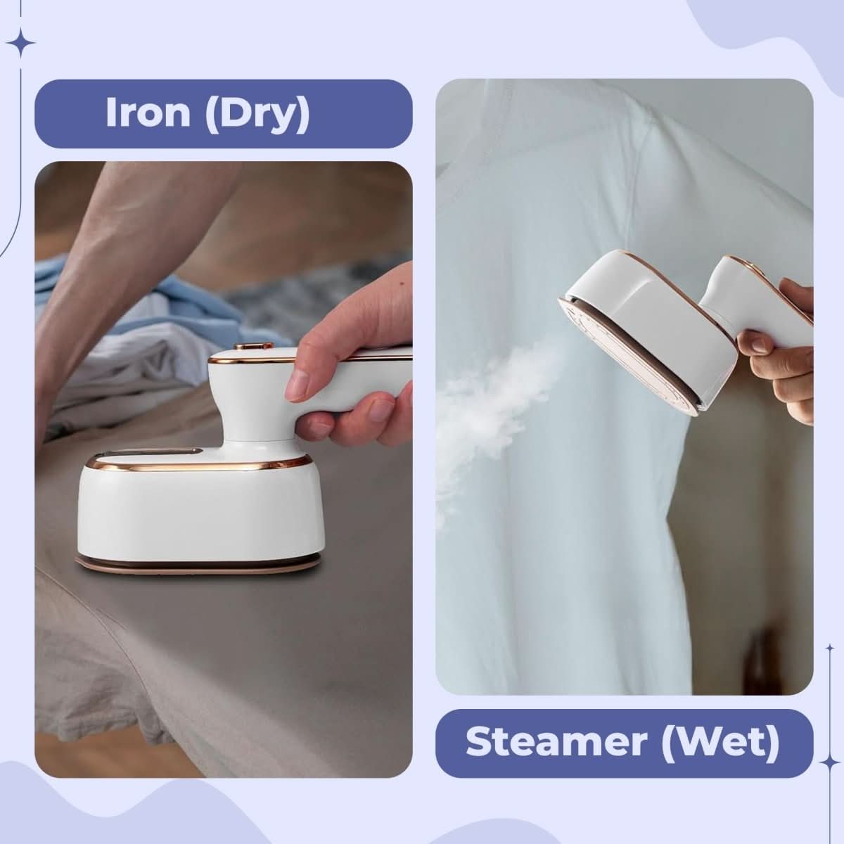 Portable Travel Steamer for Wrinkle-Free Outfits