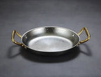 Hammered stainless steel pot for frying, sauces & versatile cooking