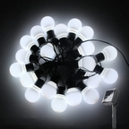 Waterproof Outdoor String Lights - Solar Garden Lighting for Balcony & Terrace