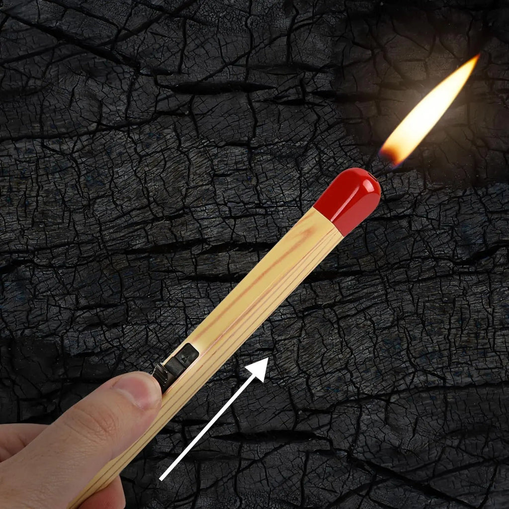 Stylish Refillable Butane Lighter in Matchstick Design