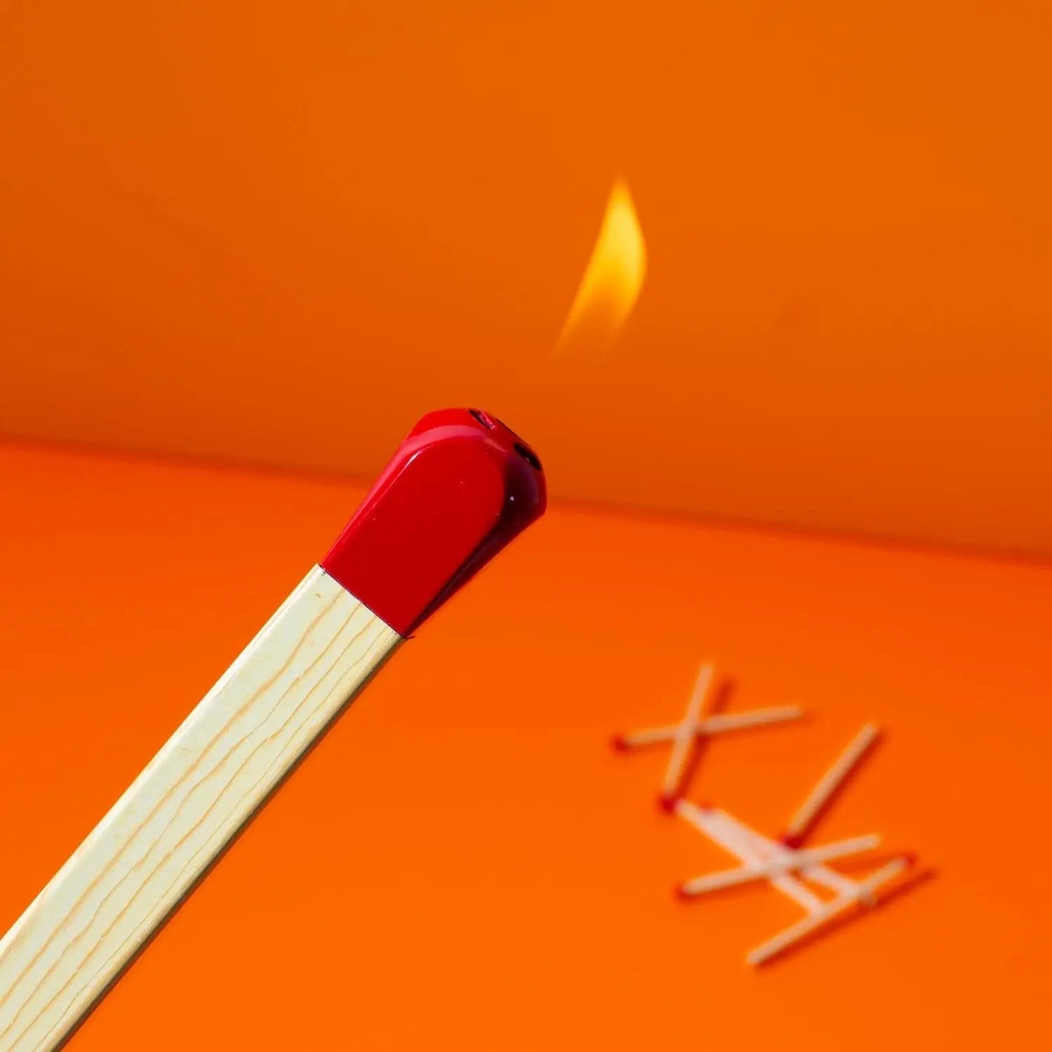Stylish Refillable Butane Lighter in Matchstick Design