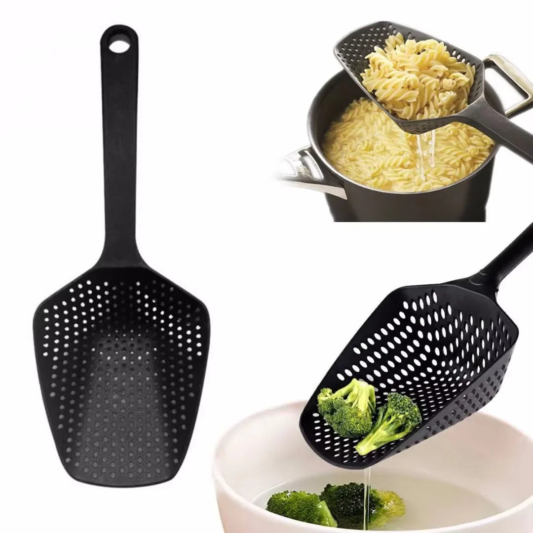 Large PP kitchen spoon for draining vegetables – Practical slotted spoon for the kitchen