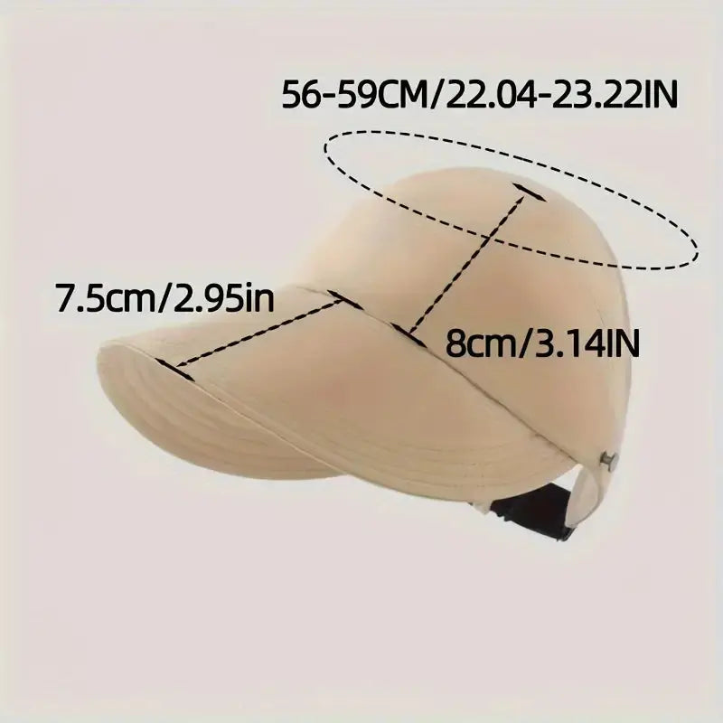 Beach hat with wide brim – Airy, foldable, sun safe