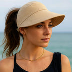 Beach hat with wide brim – Airy, foldable, sun safe