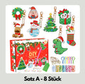 Strass Ornament Keychain Set