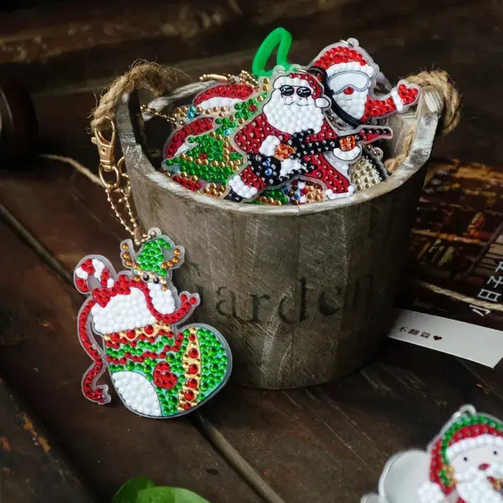 Strass Ornament Keychain Set