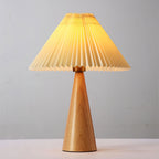 AntiqueRadiance – Elegant Wood and Metal Table Lamp