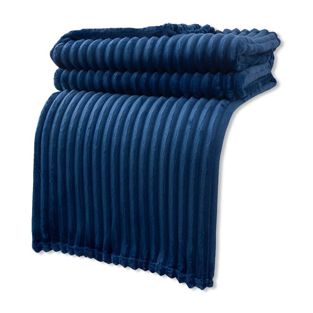 CosyLoom Plaid | Soft Ribbed Fleece Blanket | Breathable & Fluffy | For All Seasons