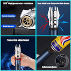 Storm lighter with adjustable jet flame for any weather