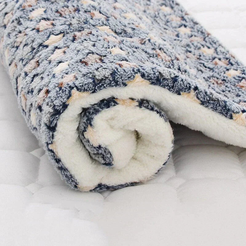 Dog Blanket Plush Washable Pet Cushion