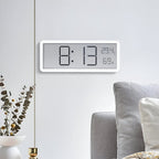 Digital LED Wall Clock with Temperature and Humidity