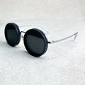 VisionRound Polarized Sunglasses – Unisex Retro Design with Adjustable Light Filter