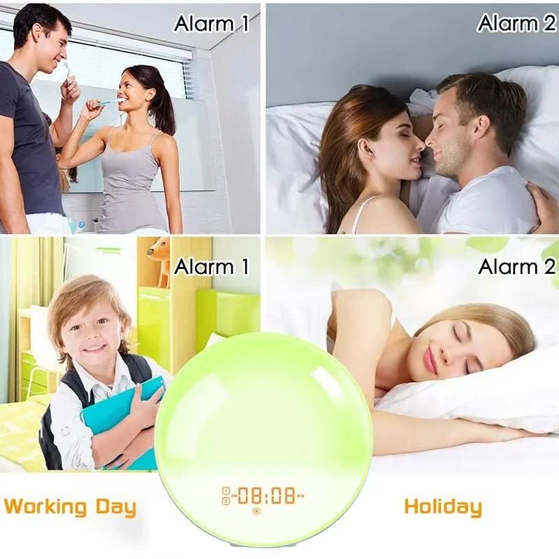 Alarm clock with sunrise simulation & nature sounds