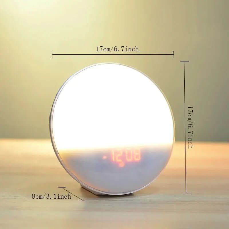 Alarm clock with sunrise simulation & nature sounds
