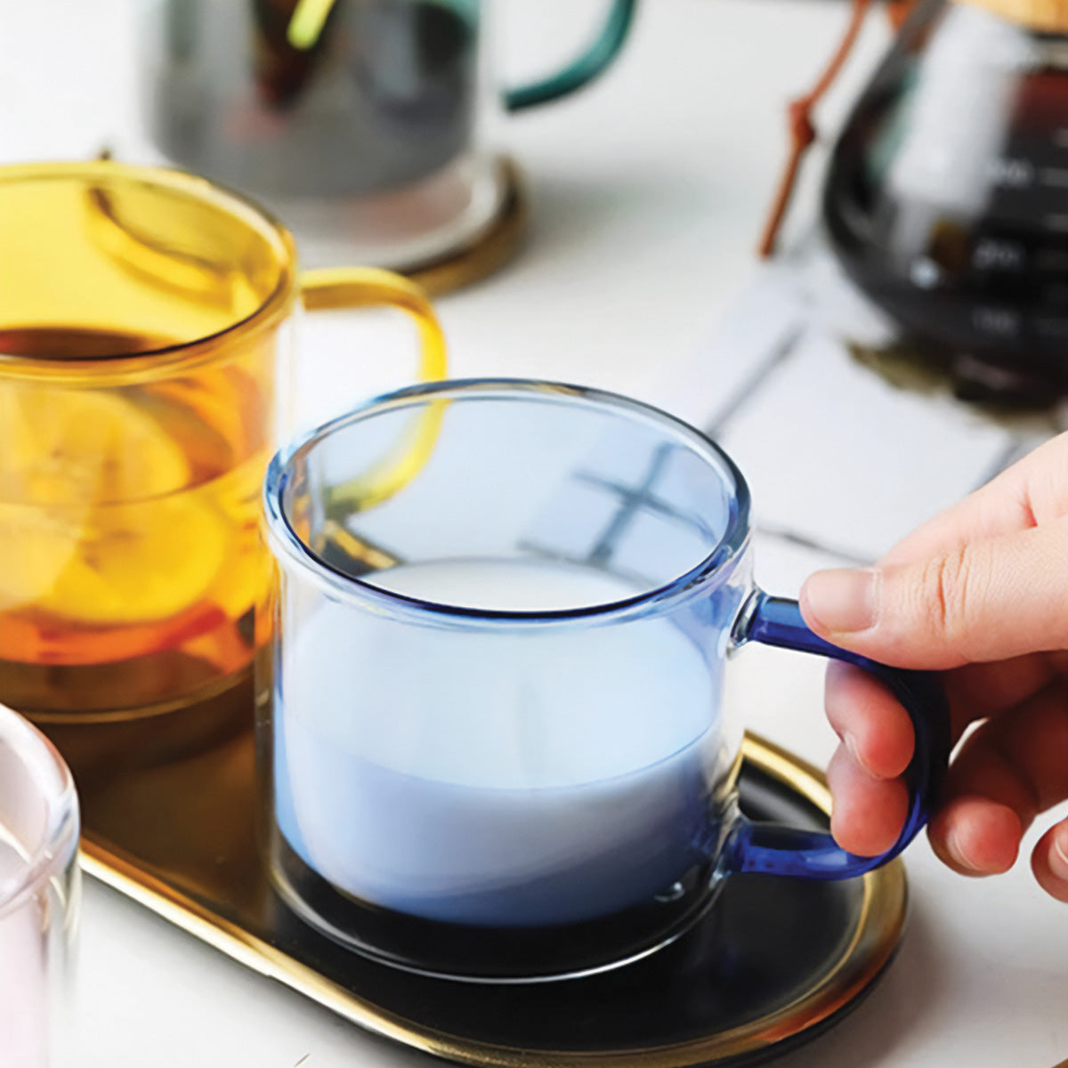 DoublyMug | Tinted glass mug for hot beverages