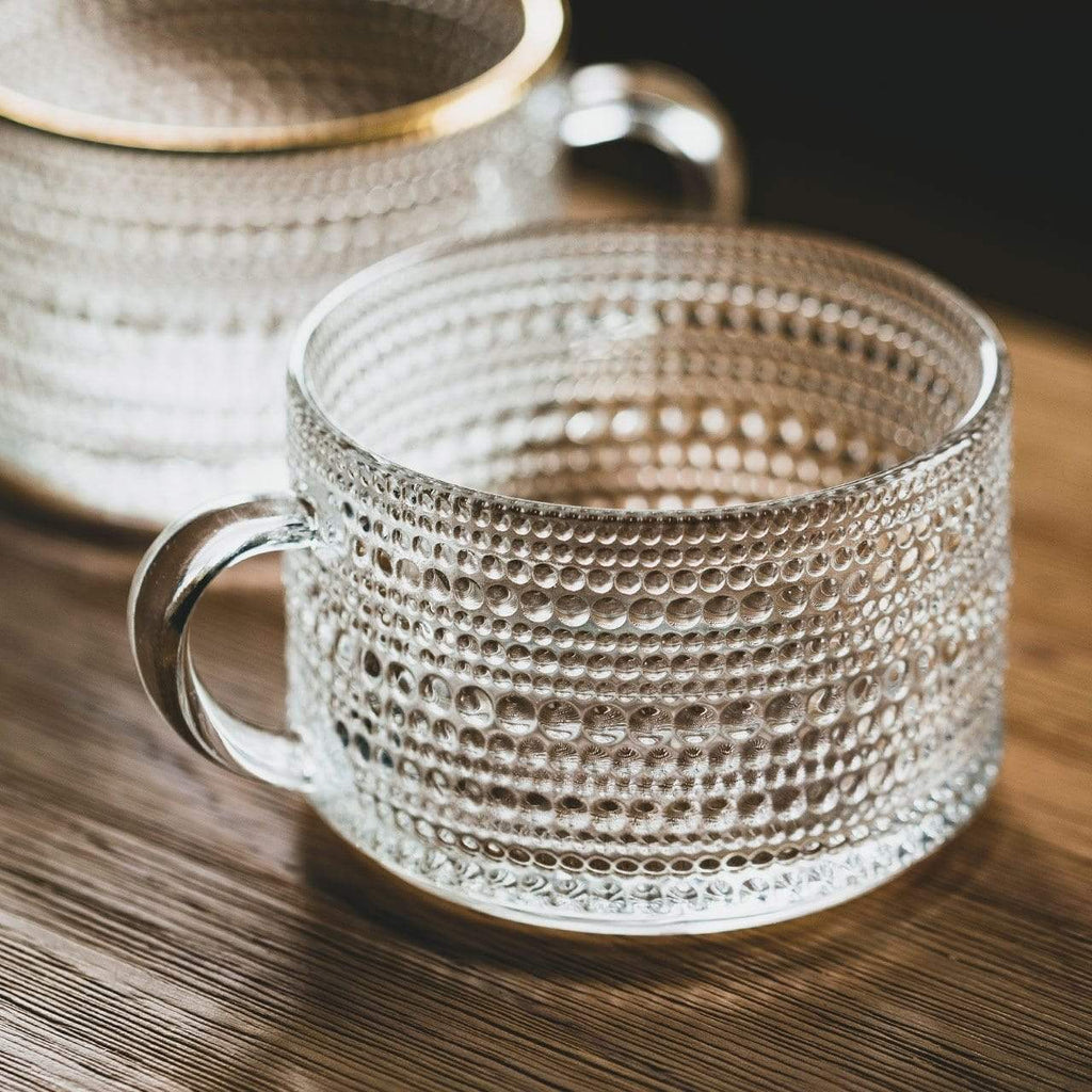 Sunflower - Golden Lines Embossed Teacup