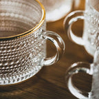 Sunflower - Golden Lines Embossed Teacup
