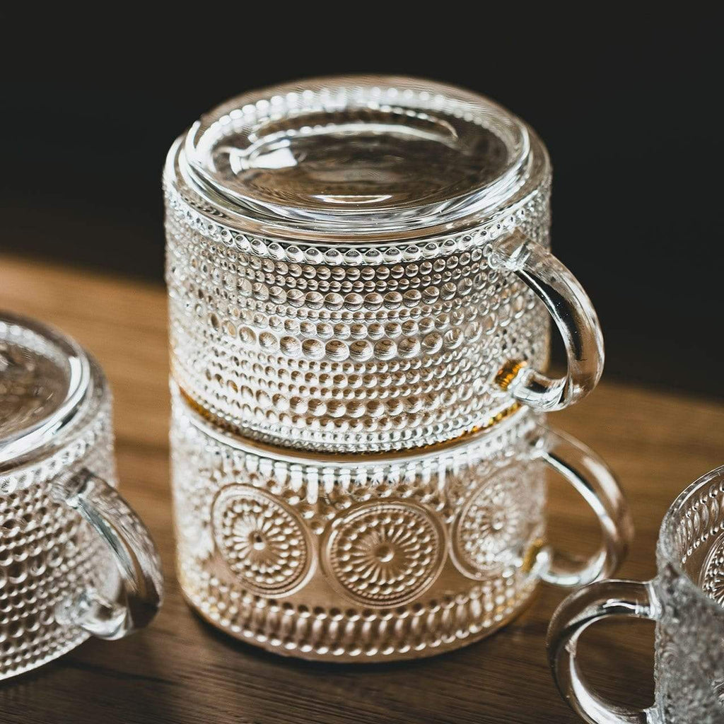 Sunflower - Golden Lines Embossed Teacup