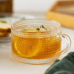 Sunflower - Golden Lines Embossed Teacup