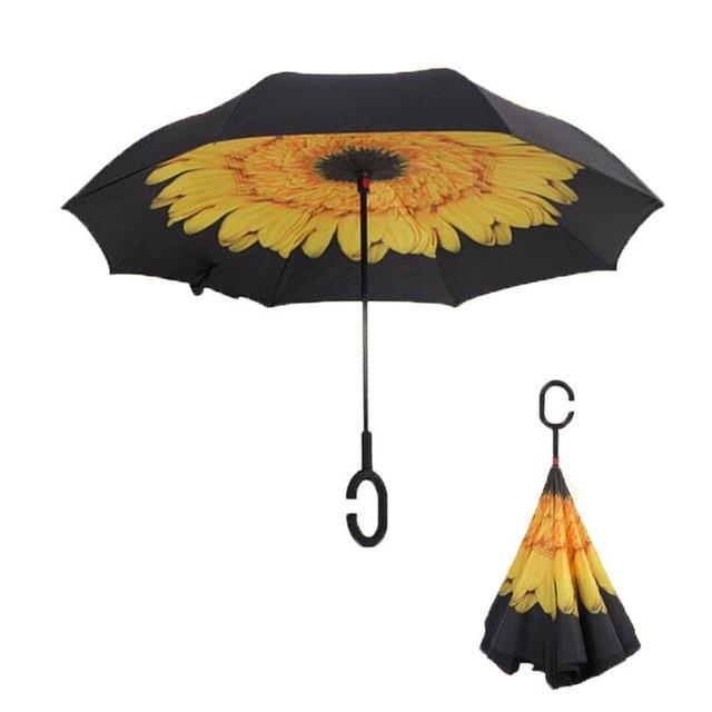 Double-Layer Hands-Free Inverted Umbrella