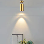 Modern swiveling LED ceiling light in gold – Adjustable lighting for living and working areas
