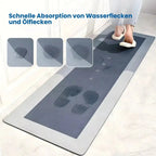 Super absorbent, non-slip floor mat