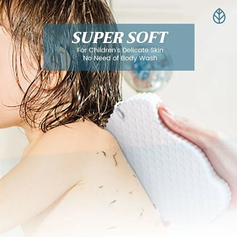 Super soft exfoliating bath sponge