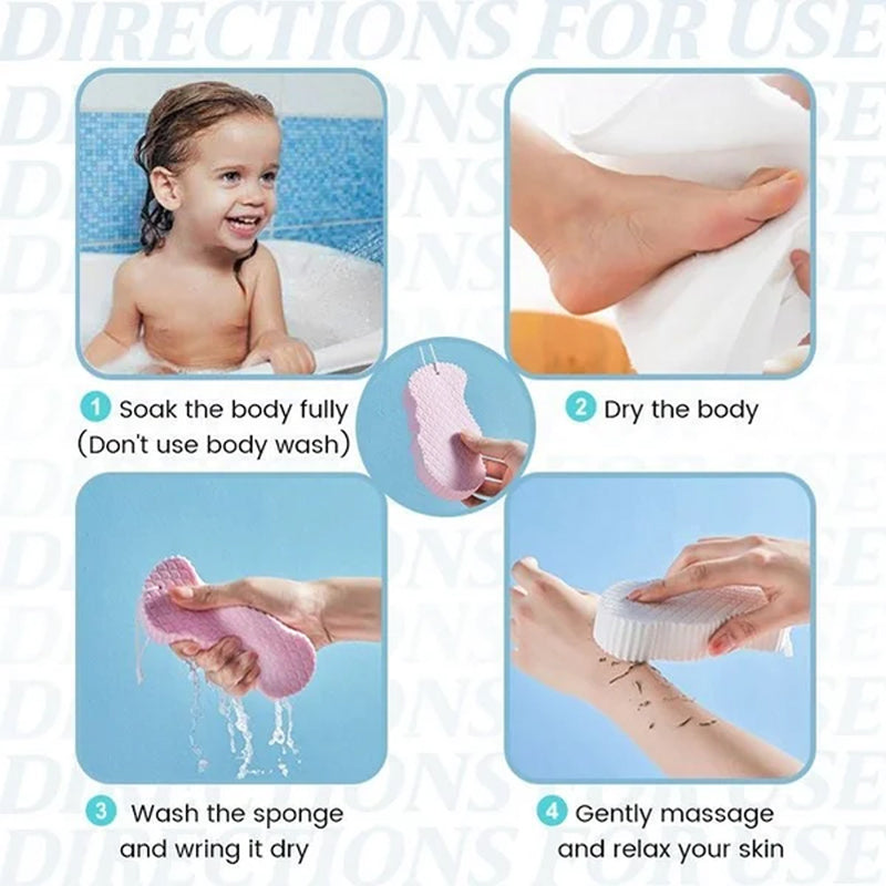 Super soft exfoliating bath sponge