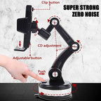 360° mobile phone holder with strong suction cup attachment